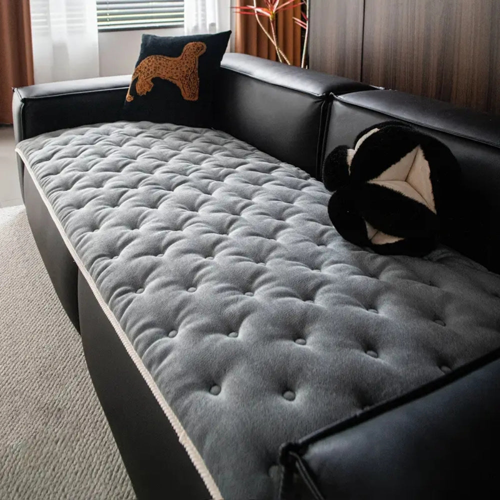 Soft Cushion Tufted Furniture Slipcover - Luxicro