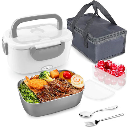 Compact Thermal Lunch Box with 2 Insulated Food Containers