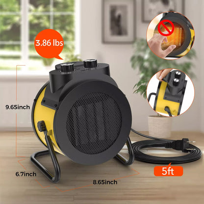 Compact Space Heater - Fast Warmth & Waterproof Outdoor Use - Luxicro