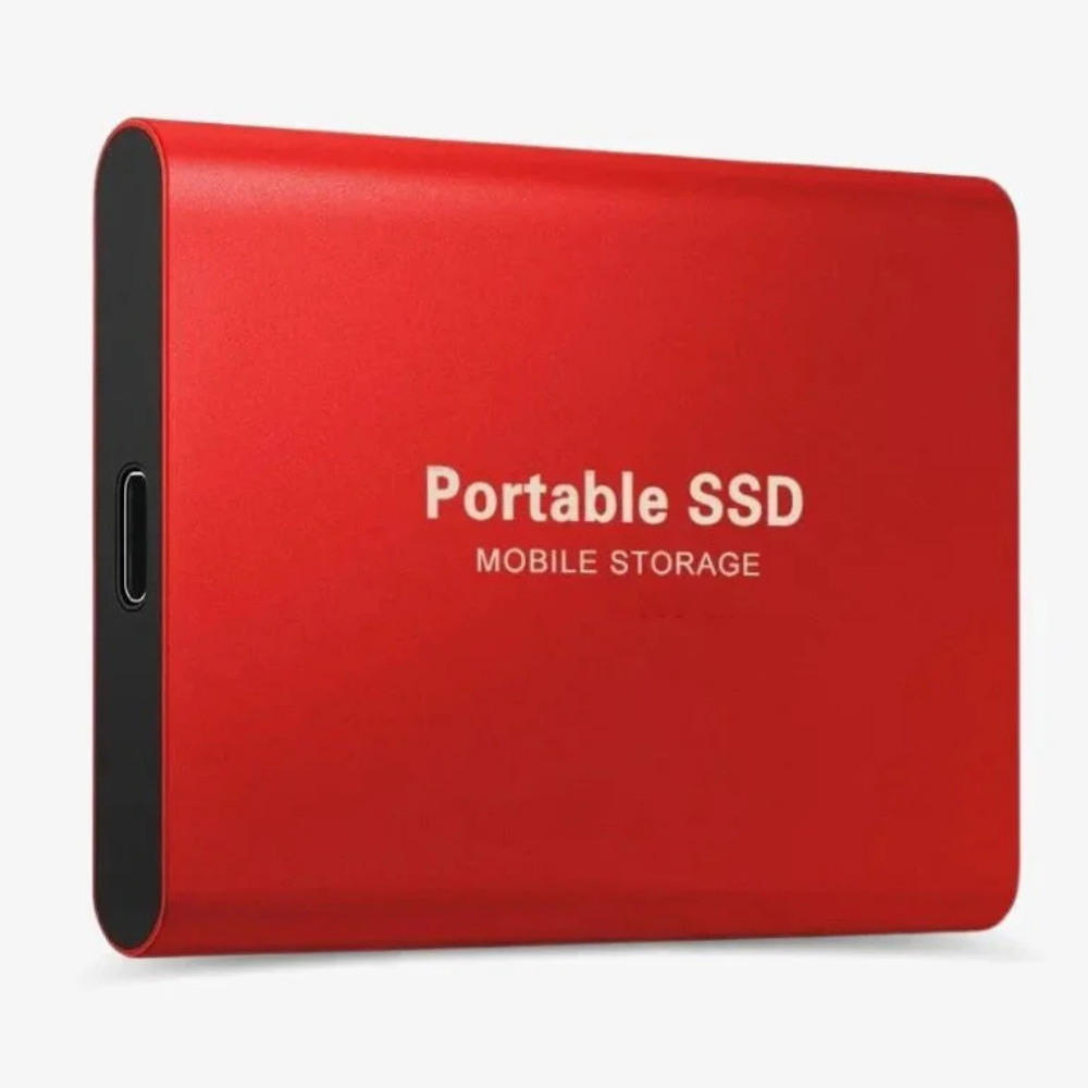 Compact USB C External Solid State Drive Storage