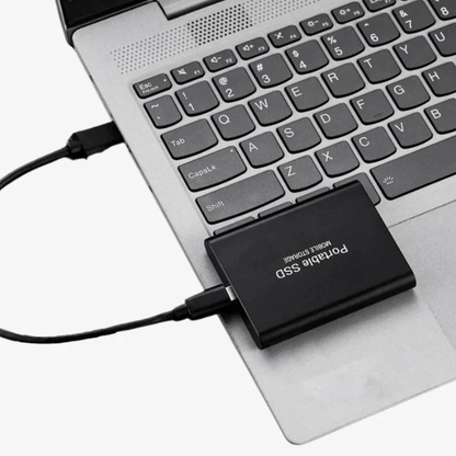Compact USB C External Solid State Drive Storage