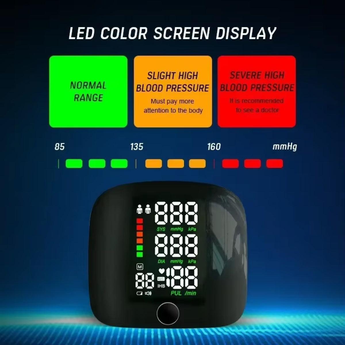 Compact Wrist Blood Pressure Tracker