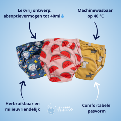 Easy Reusable Potty Training Pants for Toddlers - Luxicro