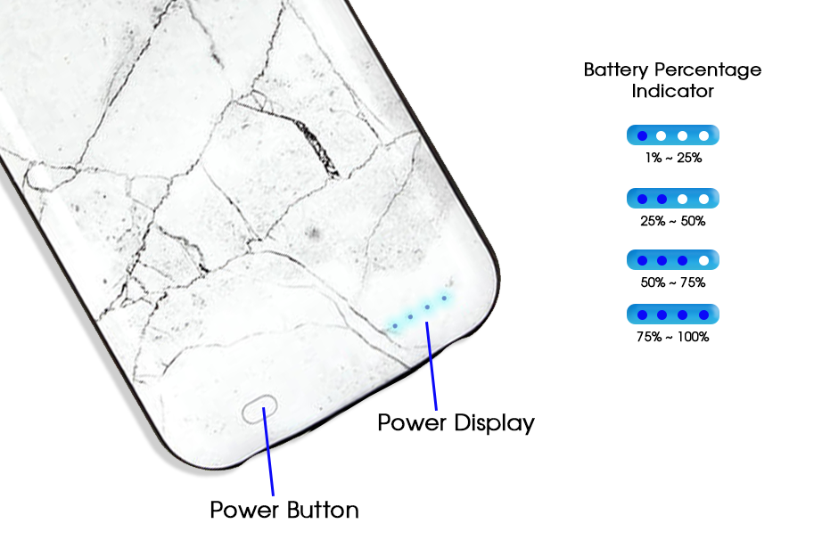 Glowing Marble Protective Phone Cover