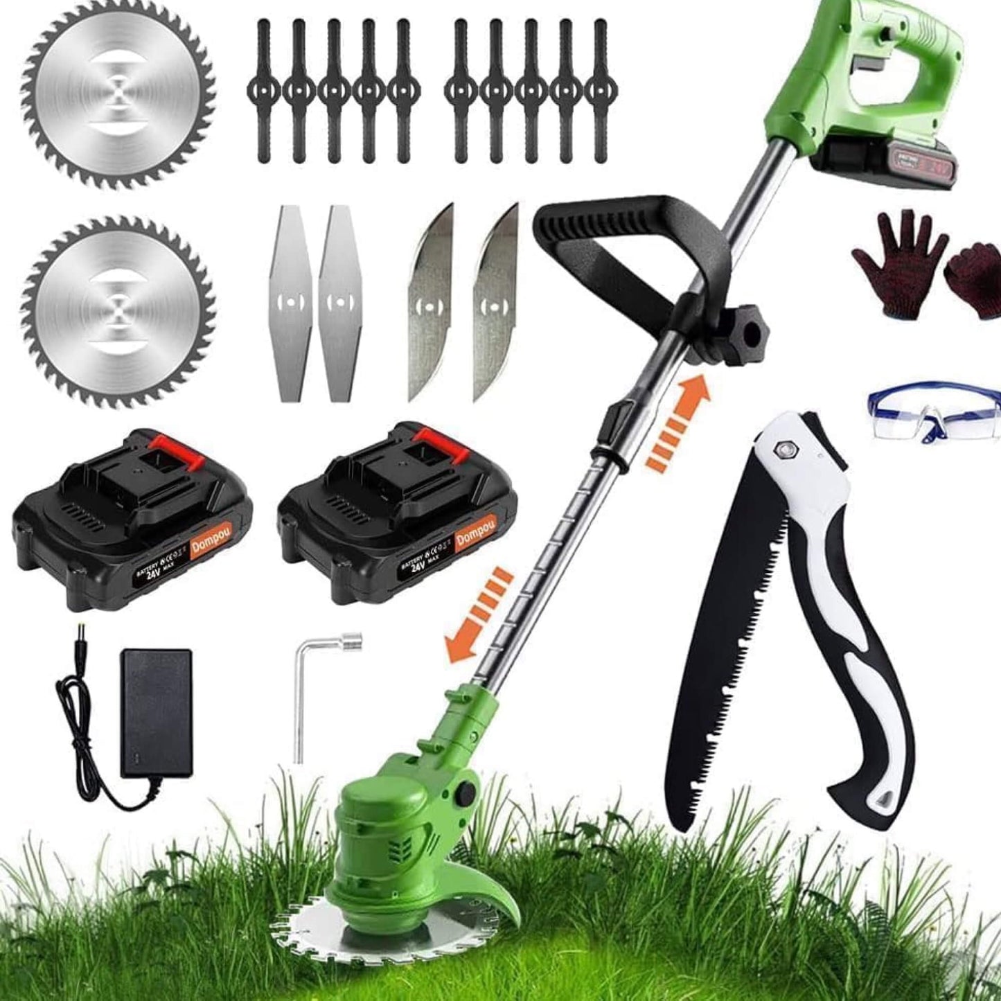 Easy Cut Wireless Trimmer 24V Portable Lawn Cutter - Luxicro