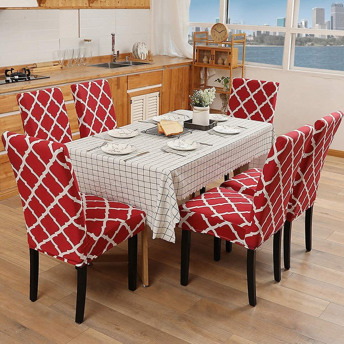 Stretchy Chair Seat Covers - Easy Fit, Washable, Stain Resistant