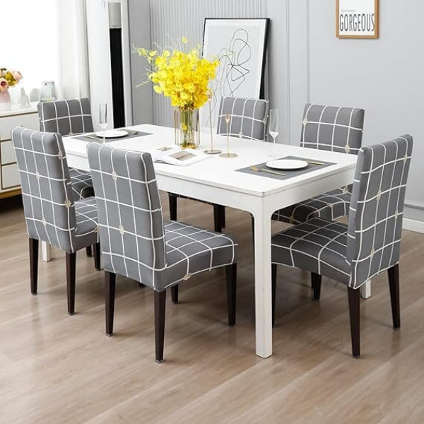 Stretchy Chair Seat Covers - Easy Fit, Washable, Stain Resistant