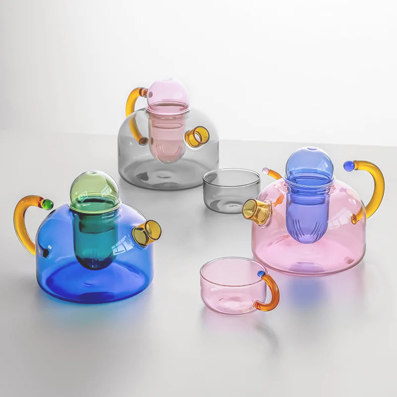 Delicate Glass Tea Set for Hot Tea Lovers - Luxicro