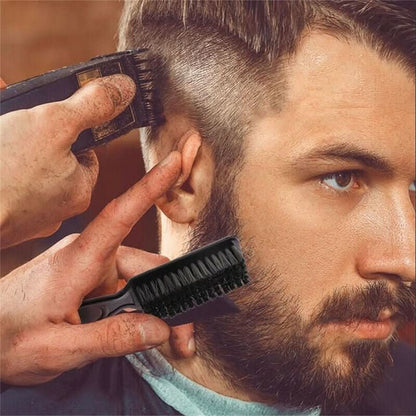 Premium Hair and Beard Brush for Sleek Styles - Luxicro