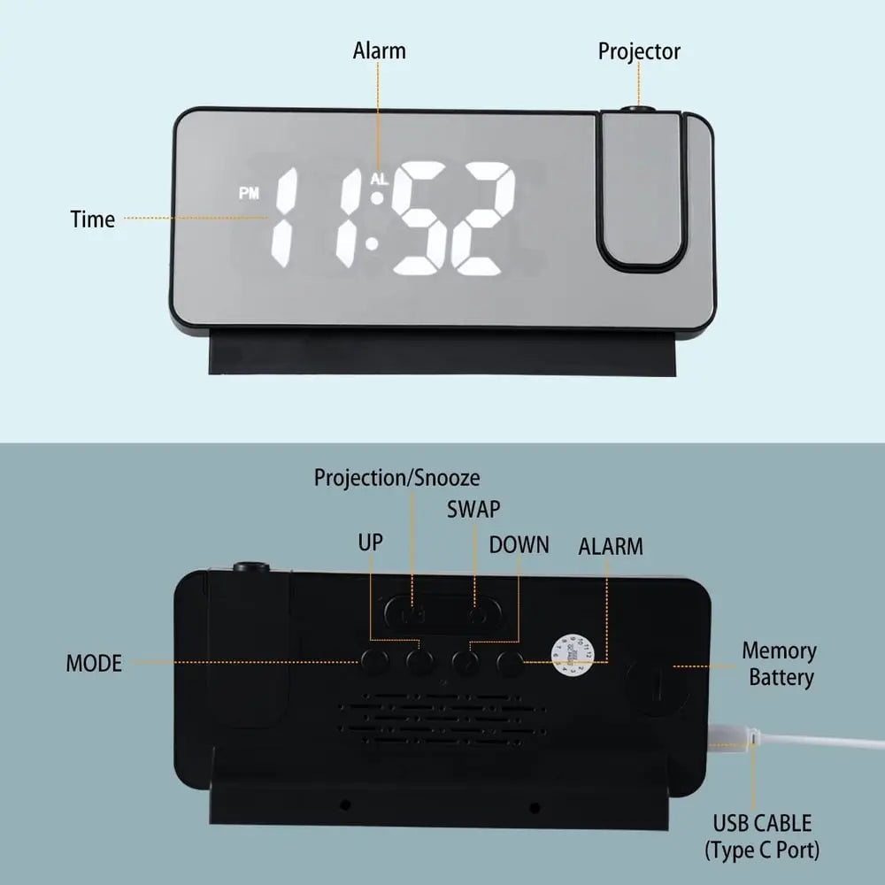 Large Display Digital LED Clock Radio