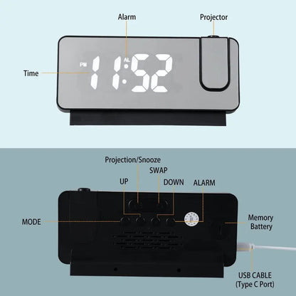 Large Display Digital LED Clock Radio
