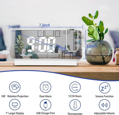 Large Display Digital LED Clock Radio