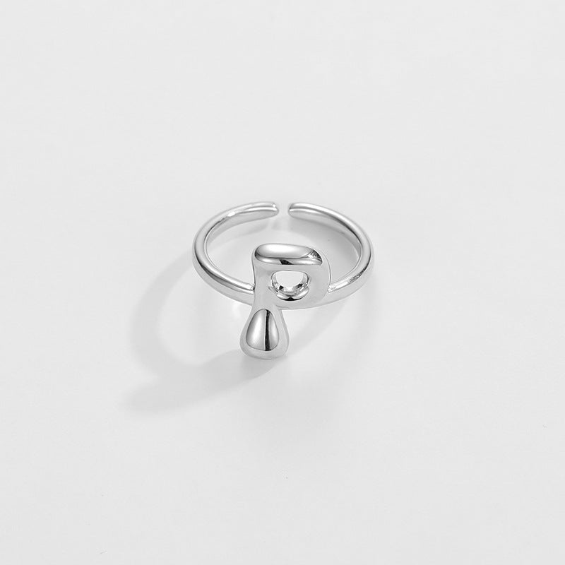 Stylish Monogram Letter Ring