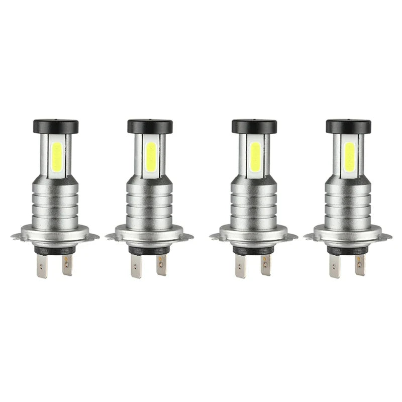 Bright 4x H7 LED Car Headlight Replacement Bulbs - Luxicro