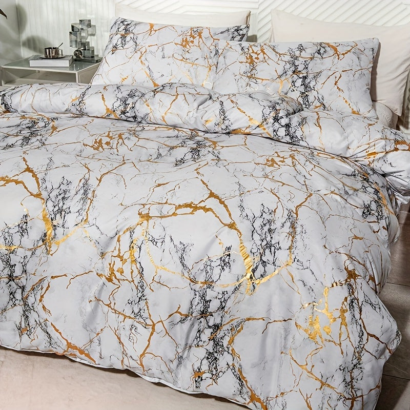 Luxurious Stone Print Comforter Cover