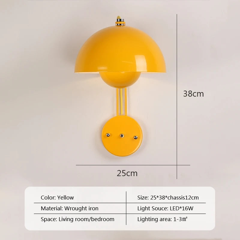 Contemporary Fungi Wall Lamp Shade