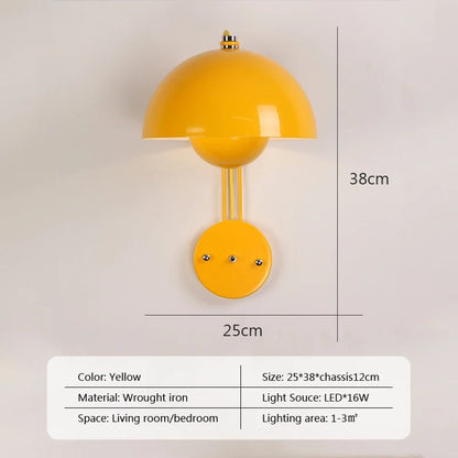 Contemporary Fungi Wall Lamp Shade