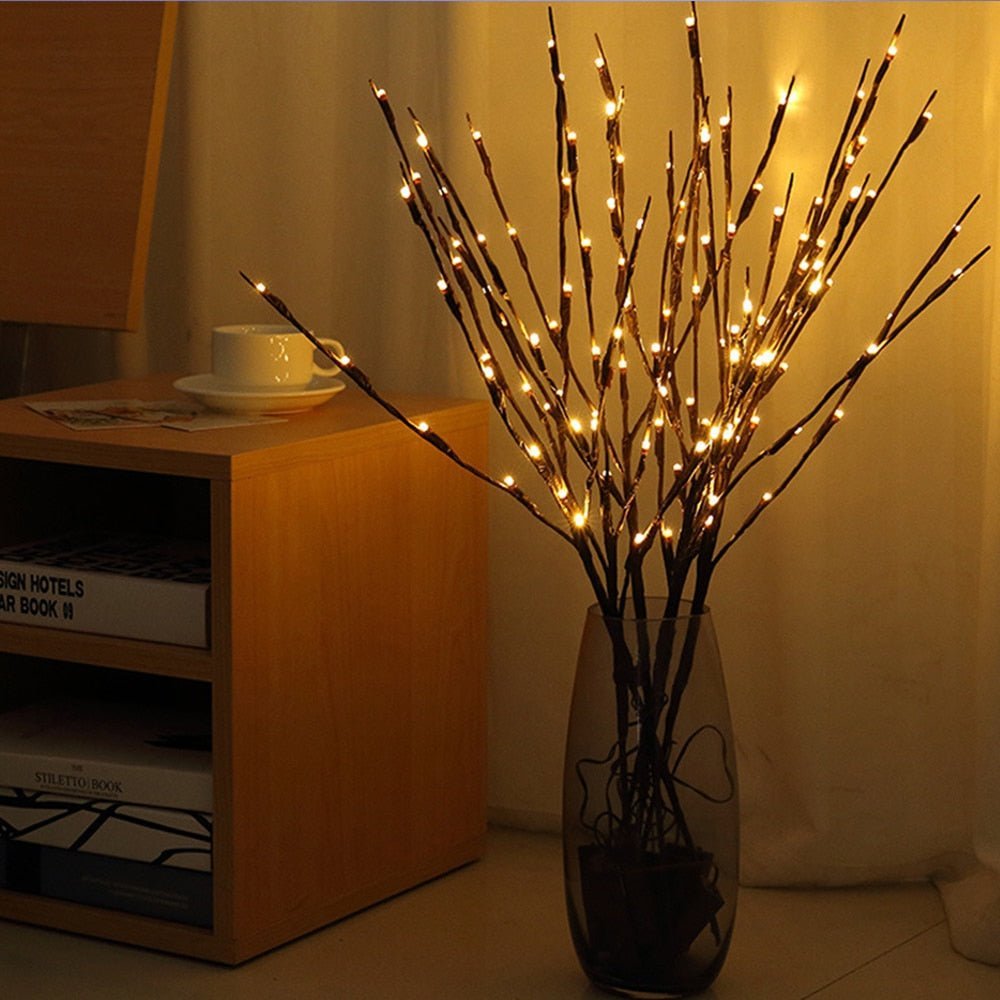 Warm Ambient Wooden Table Light