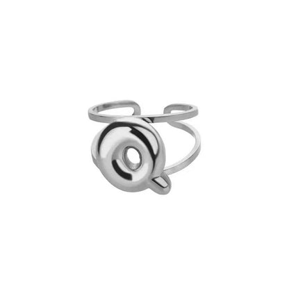 Custom Initial Open Ring Adjustable Fit