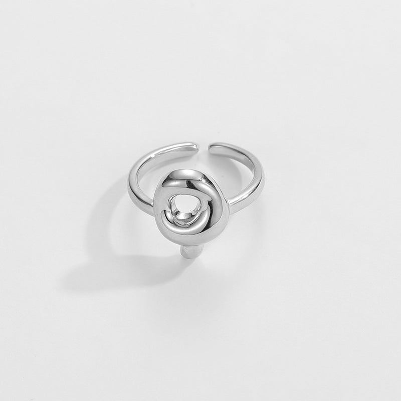 Stylish Monogram Letter Ring