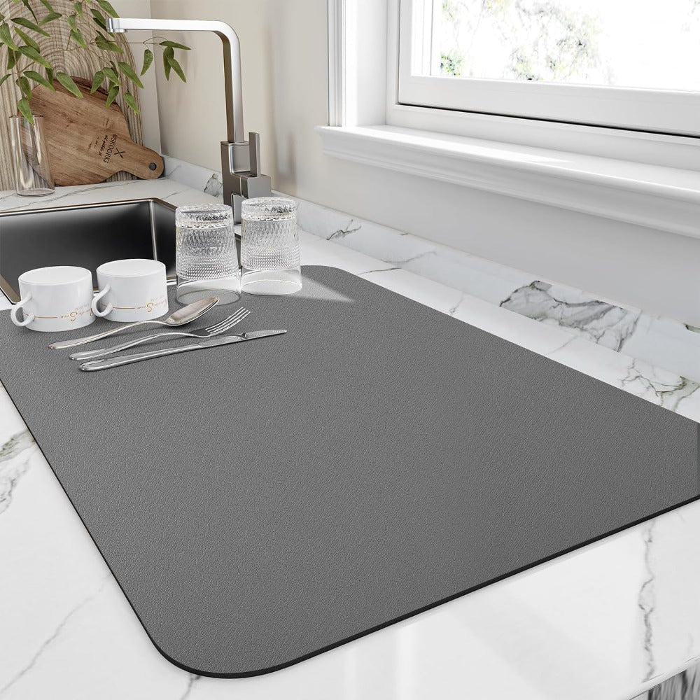 Fast Drying Kitchen Mat - Super Absorbent Dish Dryer