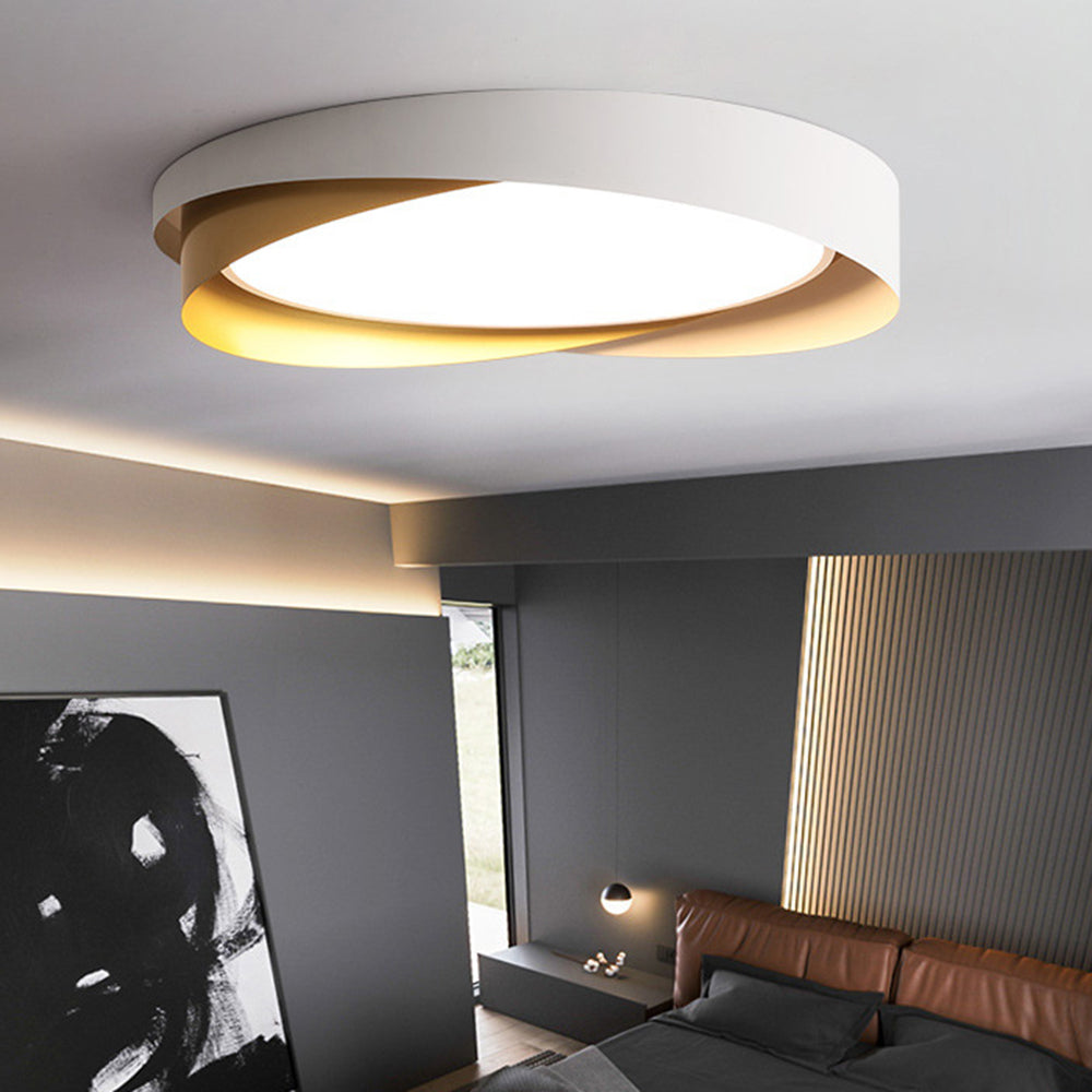 Simple Round Ceiling Lamp With Soft Warm White Light - Luxicro
