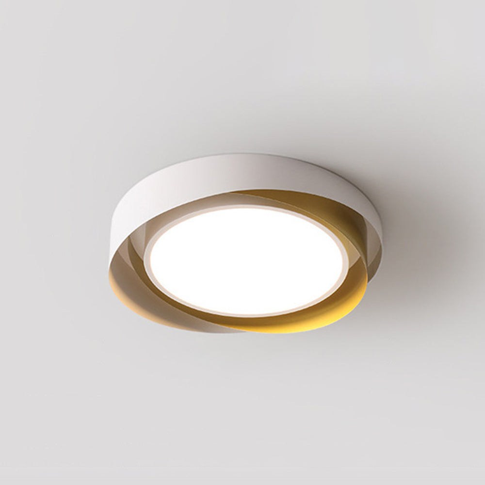 Simple Round Ceiling Lamp With Soft Warm White Light