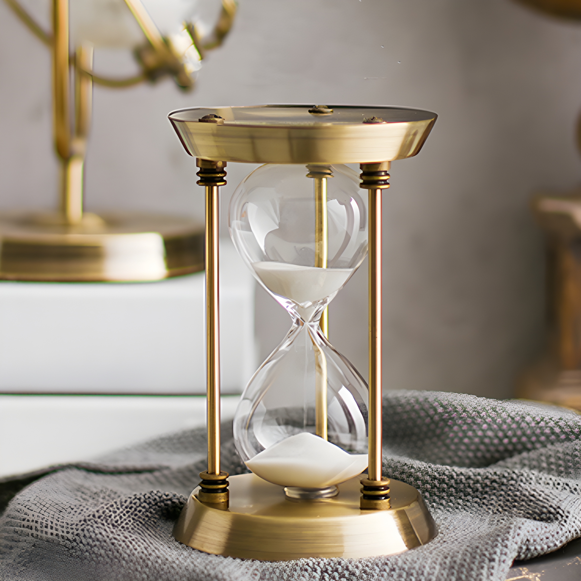 Vintage Style Metal Hourglass - Luxicro