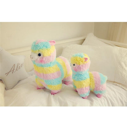 Colorful Soft Llama Plush Toy Cute Alpaca Friend Gift