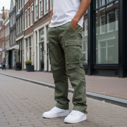 Relaxed Fit Cargo Pants for Men