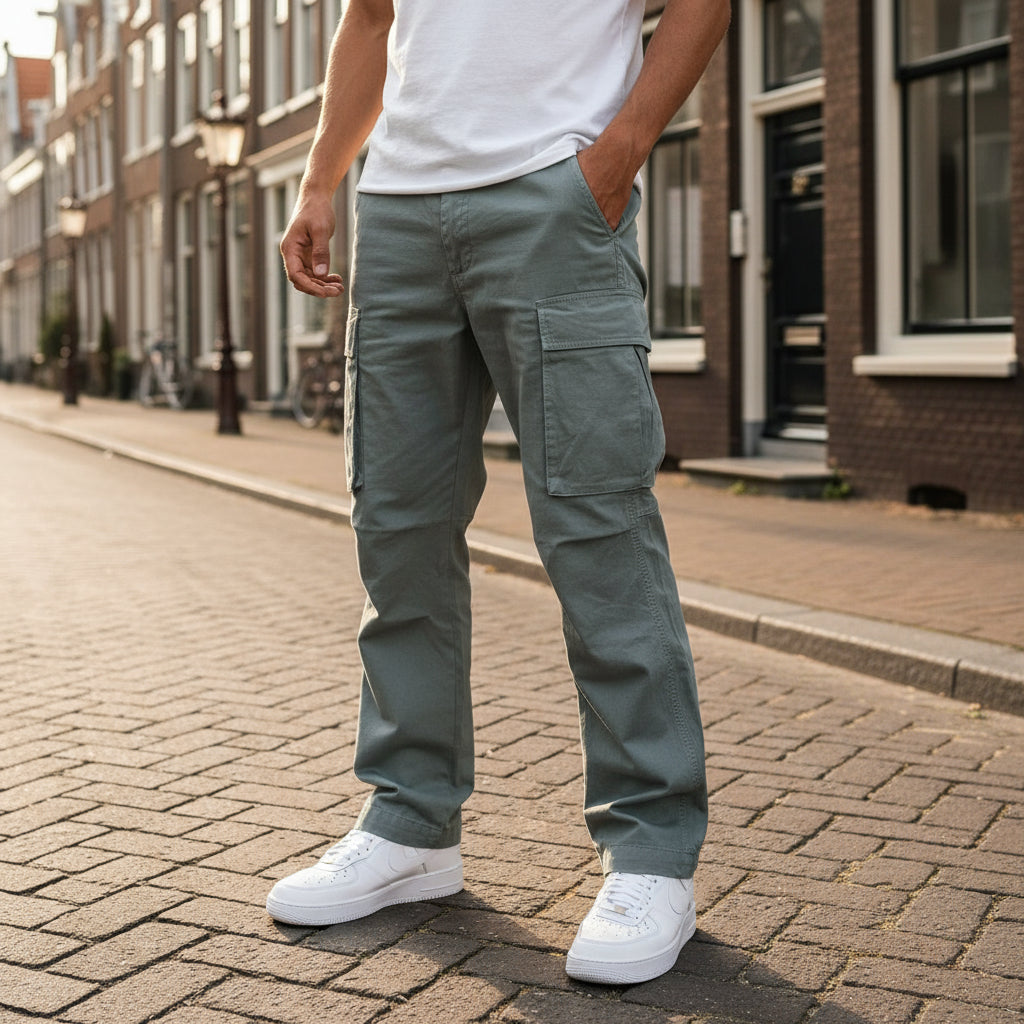 Relaxed Fit Cargo Pants for Men