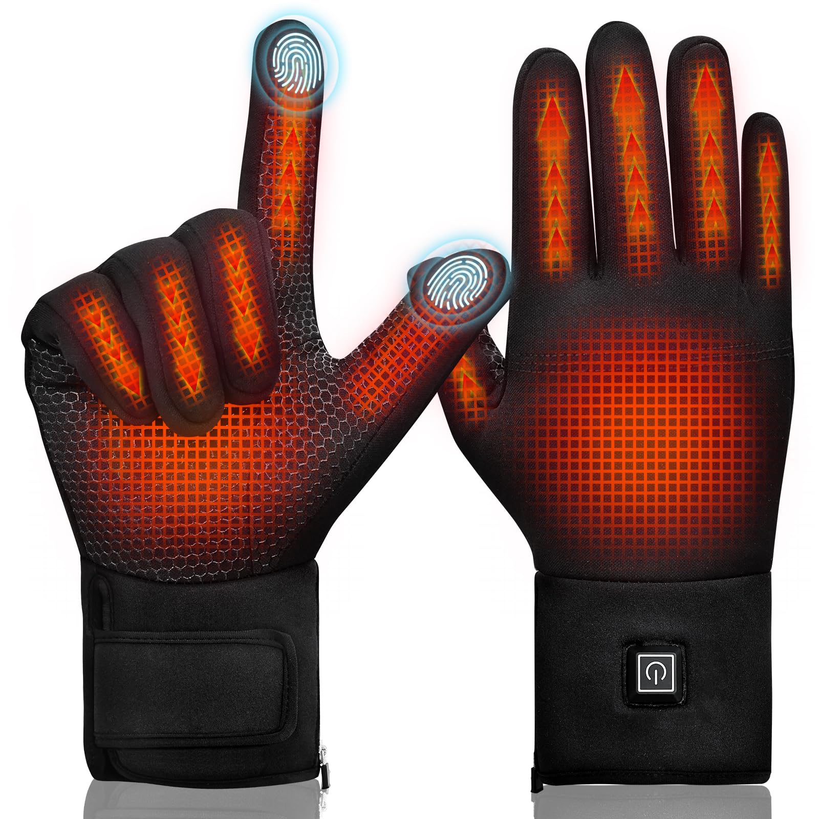 Warm Thermal Insulated Glove Liners for Skiing Snowboard - Luxicro