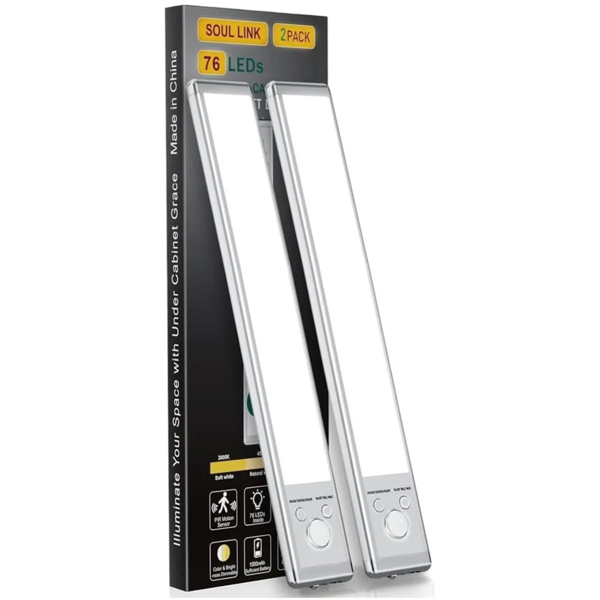 Bright Wireless LED Motion Light for Kitchen and Closet - Luxicro