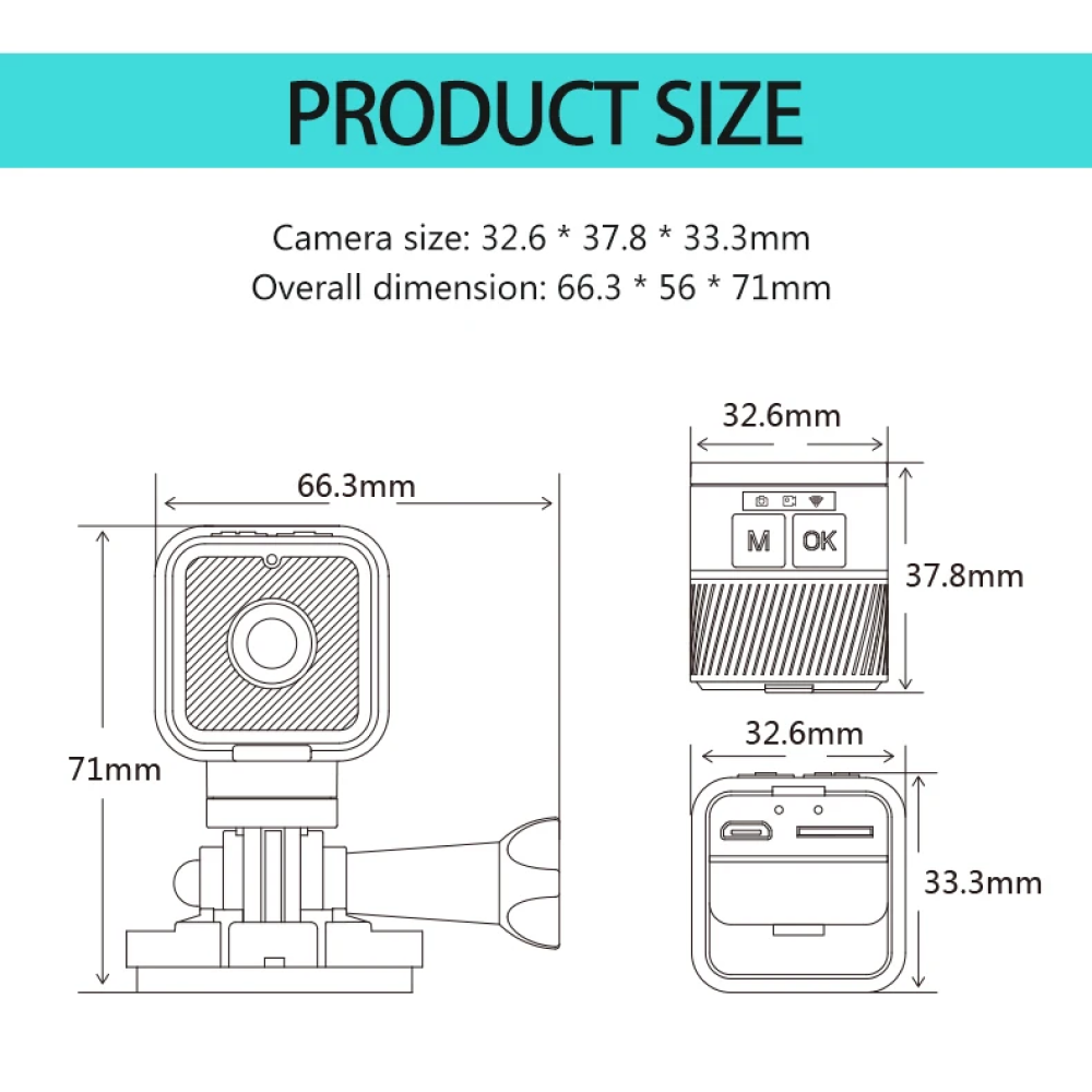 Tough Motorcycle Helmet Mount Action Camera