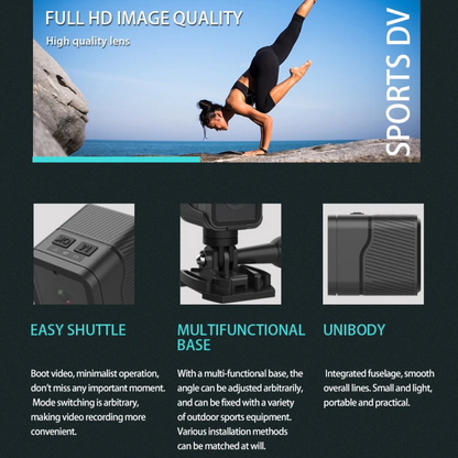 Tough Motorcycle Helmet Mount Action Camera