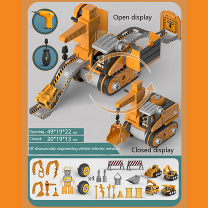 Fun Kids Building Set with Drill and Tools