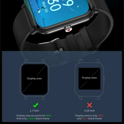 Accurate Waterproof Smartwatch Blood Pressure Tracker