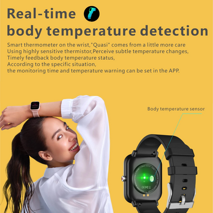 Accurate Waterproof Smartwatch Blood Pressure Tracker