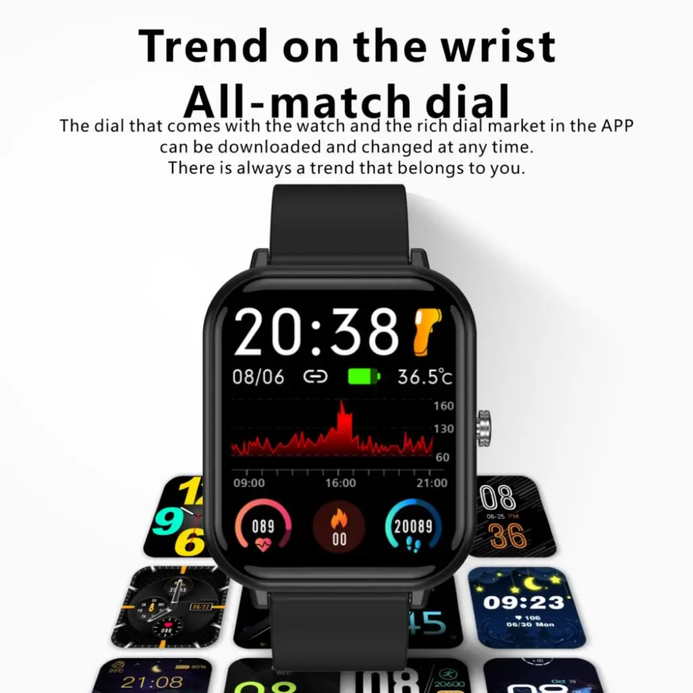 Accurate Waterproof Smartwatch Blood Pressure Tracker