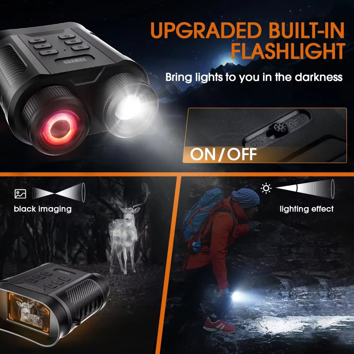 Clear Night Vision Waterproof Binoculars