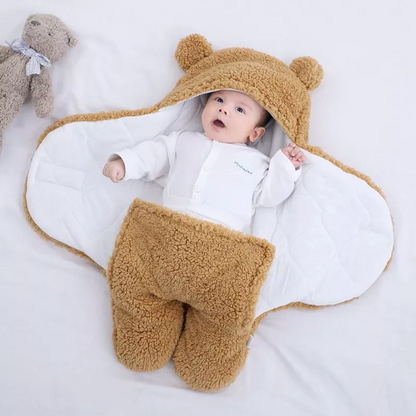 Soft Plush Baby Swaddle Wrap in 7 Pastel Shades - Luxicro