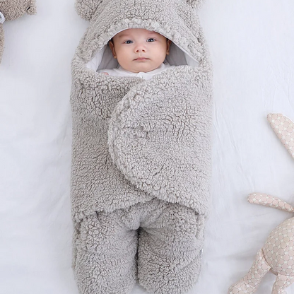 Soft Plush Baby Swaddle Wrap in 7 Pastel Shades