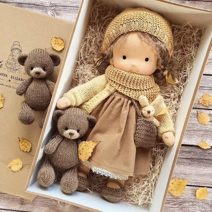 Artisan Wooden Doll for Kids - Eco Friendly 12 Inch