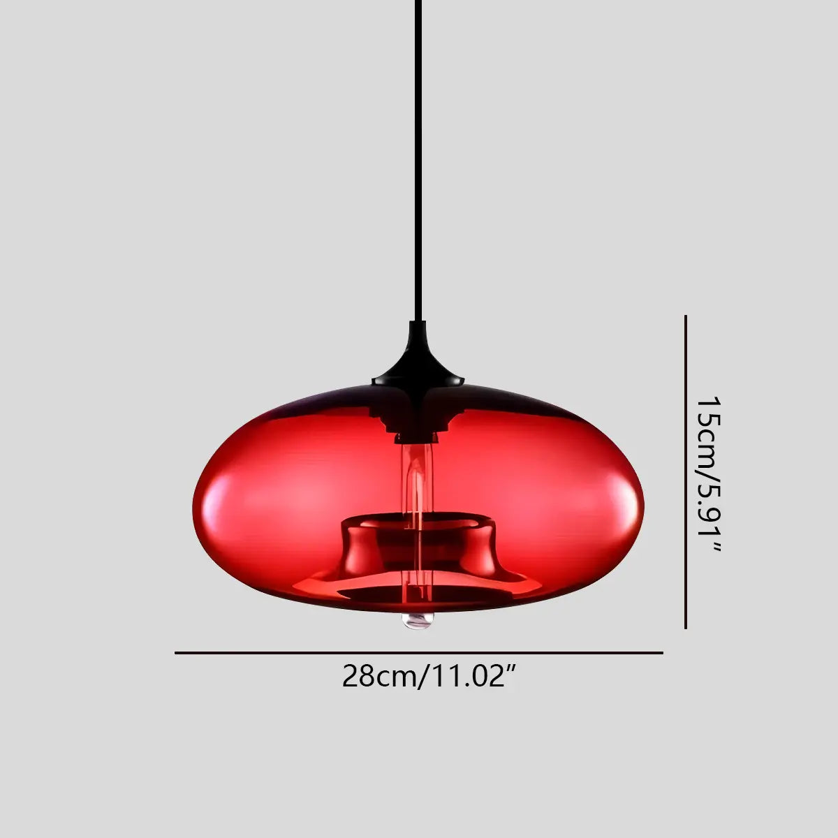 Stylish Hanging Glass Light for Kitchen