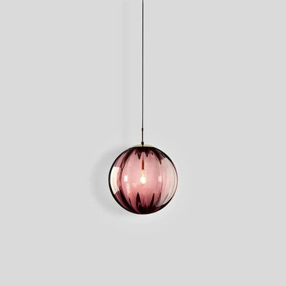 Stylish Aqua Blue Glass Globe Pendant Lighting