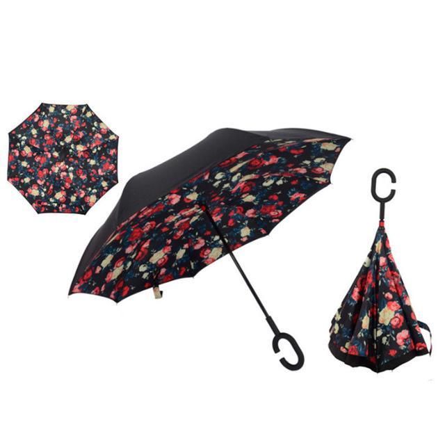 Waterproof Compact Folding Rain Umbrella