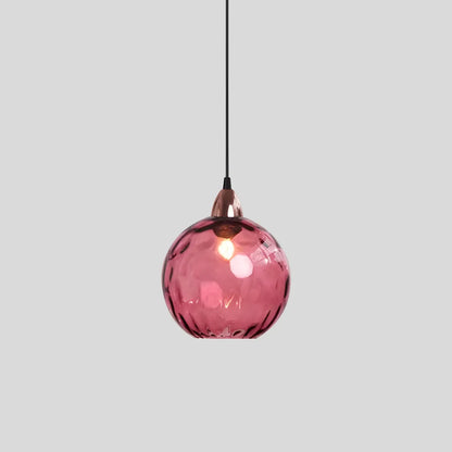 Vibrant Glass Globe Ceiling Light Fixture