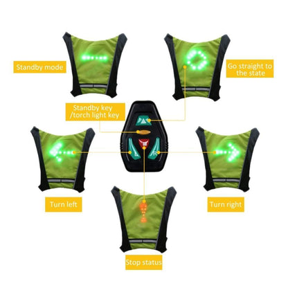 Bright Reflective Cycling Vest Waterproof Jacket