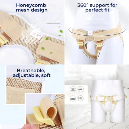 Men's Hernia Support Belt Adjustable Comfort Wrap