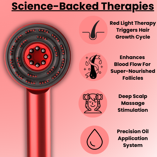 Rechargeable LED Scalp Massage Tool